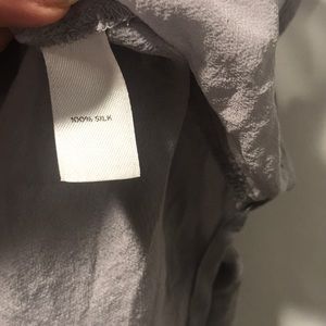Trouve Tops - Gray/lavender silk Trouve button down tunic - S Trouve Tops - Gray/lavender silk Trouve button down tunic - S